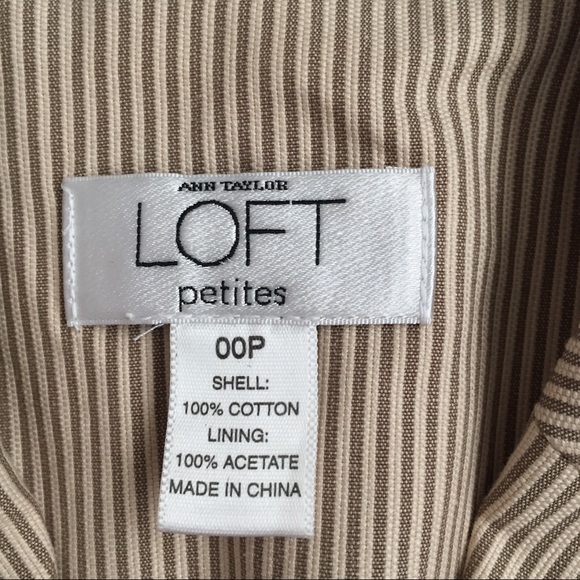 LOFT 3/4 Length Sleeve Pinstriped Blazer - Picture 3 of 5